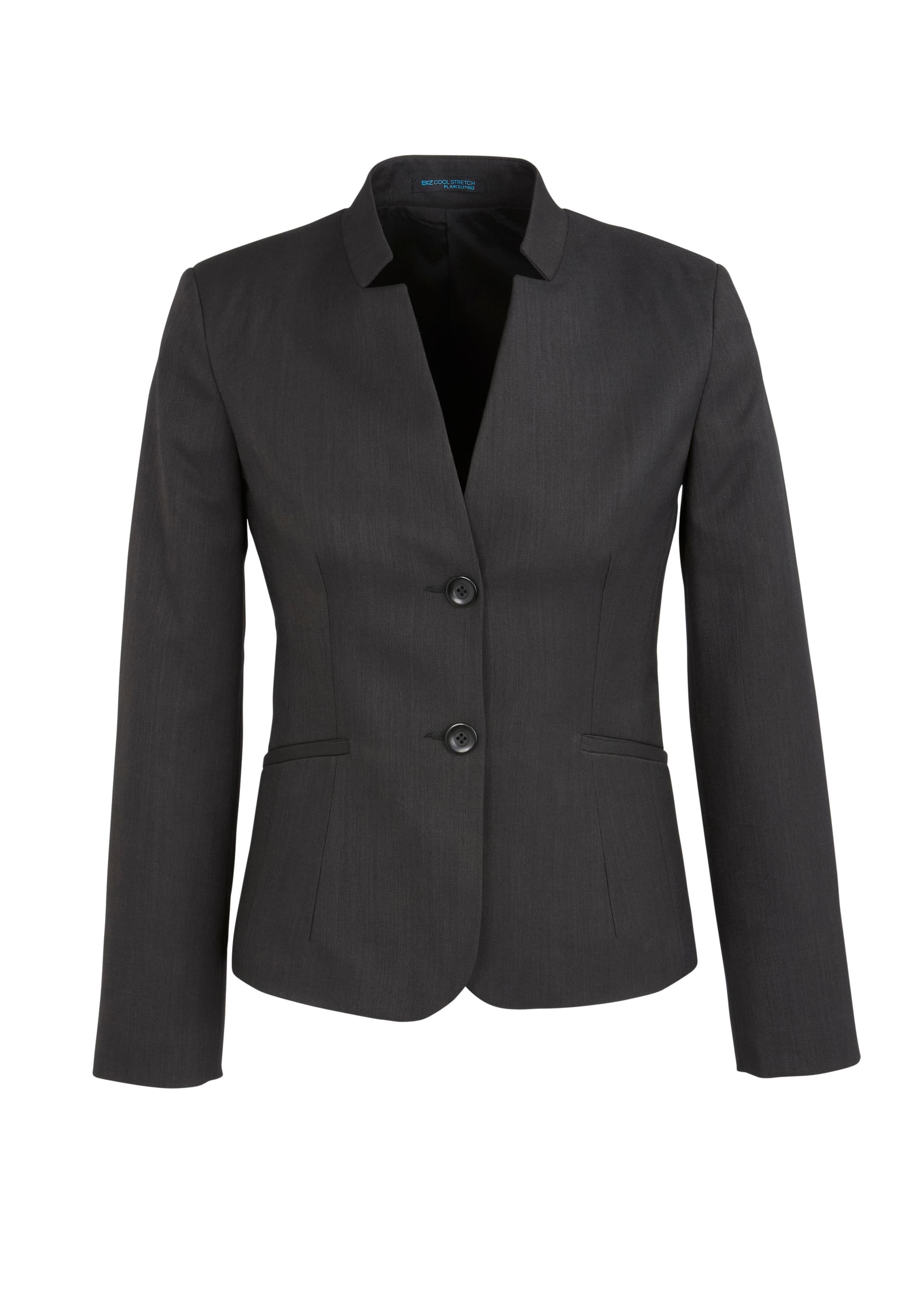 Cool Stretch Womens Short Jacket with Reverse Lapel