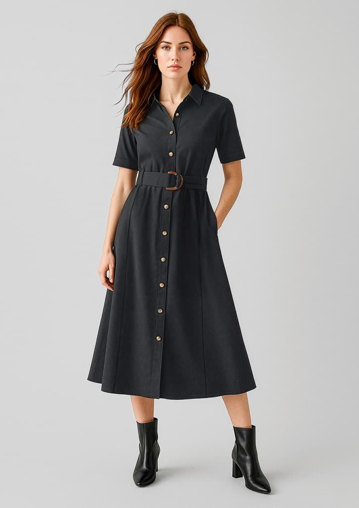 Adele Womens Midi Dress