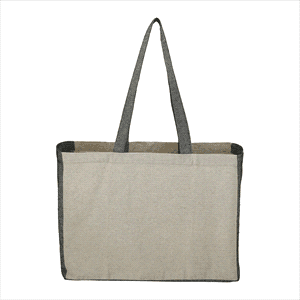 Recycled Cotton Contrast Side Shopper Tote 18L