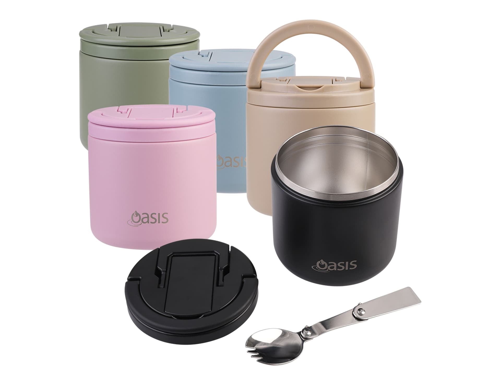 Oasis 500ml Vacuum Food Flask with Spork