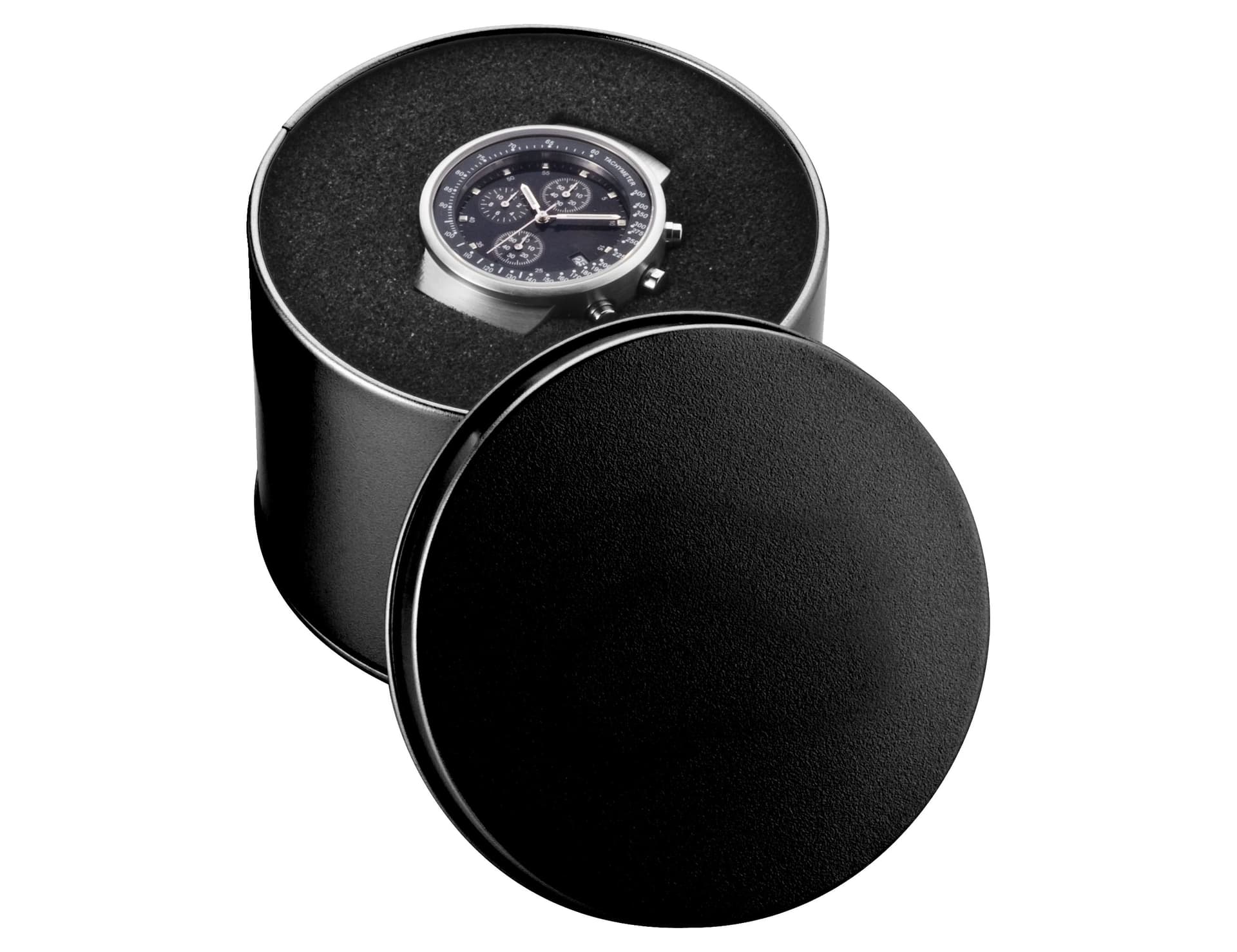 Round Watch Case - Black