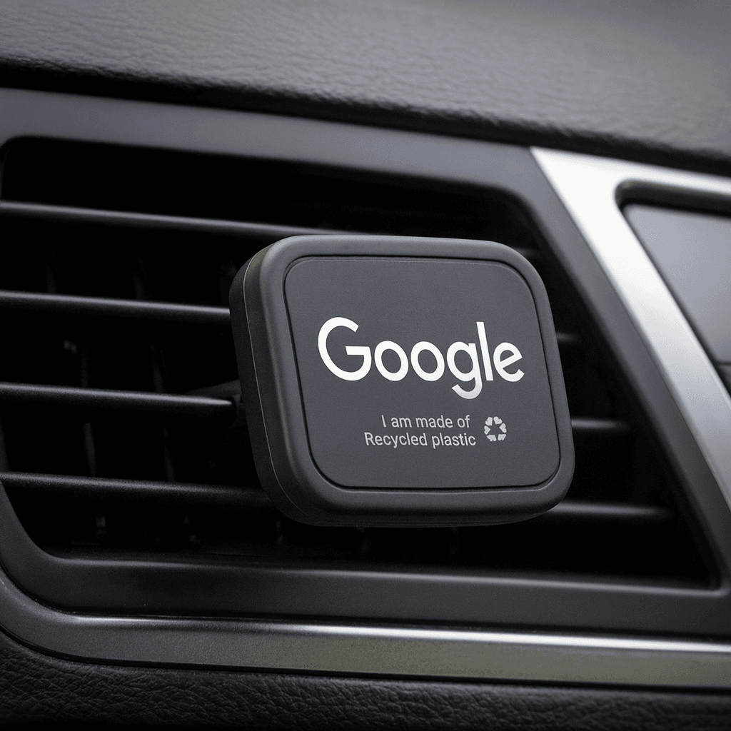 Kozo Universal Magnetic Car Vent Mount - ABS - Black - Rectangle