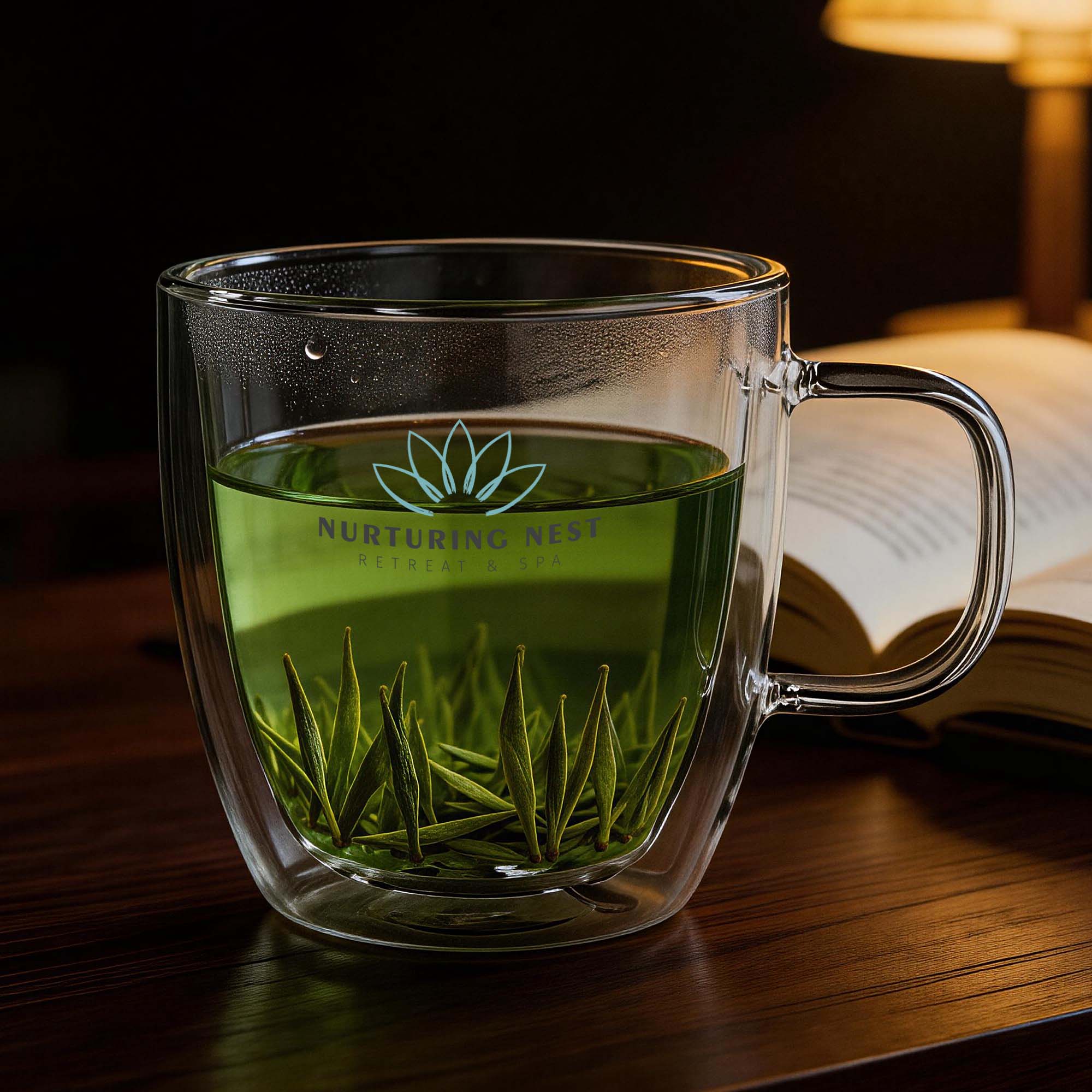 Garna Double Wall Glass Cup 350ml