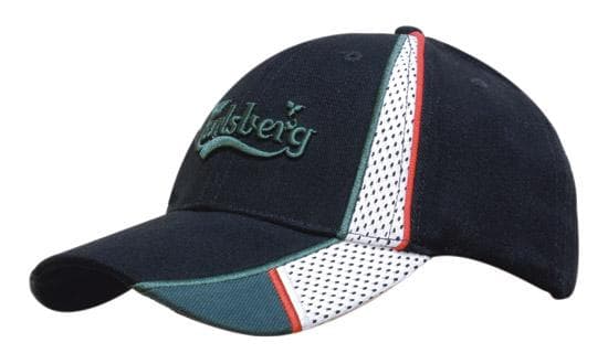 Brushed Heavy Cotton with Peak and Crown Mesh Inserts