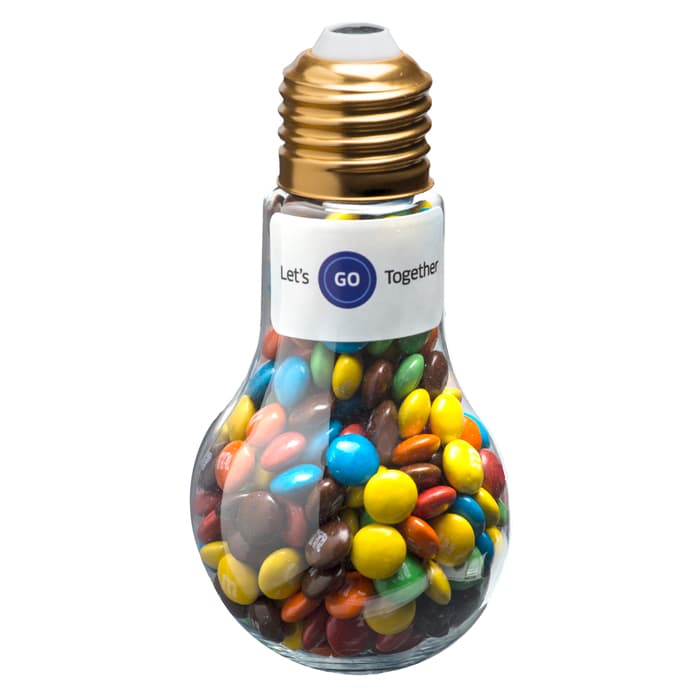 Light Bulb with Mini M&Ms 100g