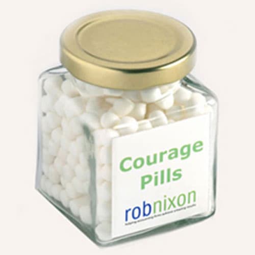 Square Jar with Chewy Mints 170g
