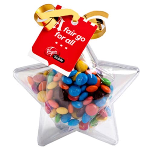Acrylic Star with Mini M&Ms 50g