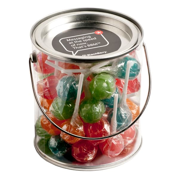 Big PVC Bucket with Chuppa Chups x32