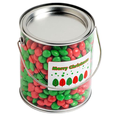 Big PVC Bucket with Christmas CHEWY Fruits 850G