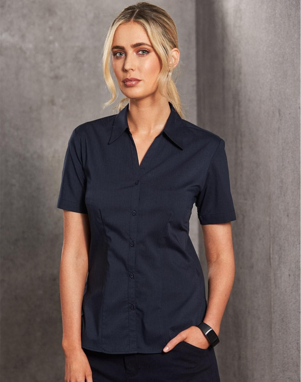 Ladies S/S Teflon shirt