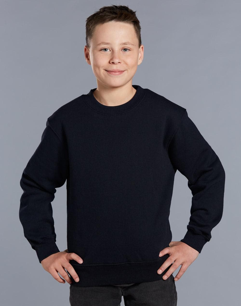 Kids Crew Neck Fleecy Sweater