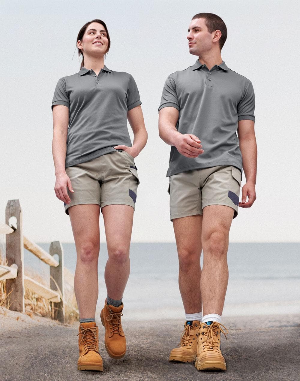 Unisex Cotton Stretch Drill Short Work Shorts