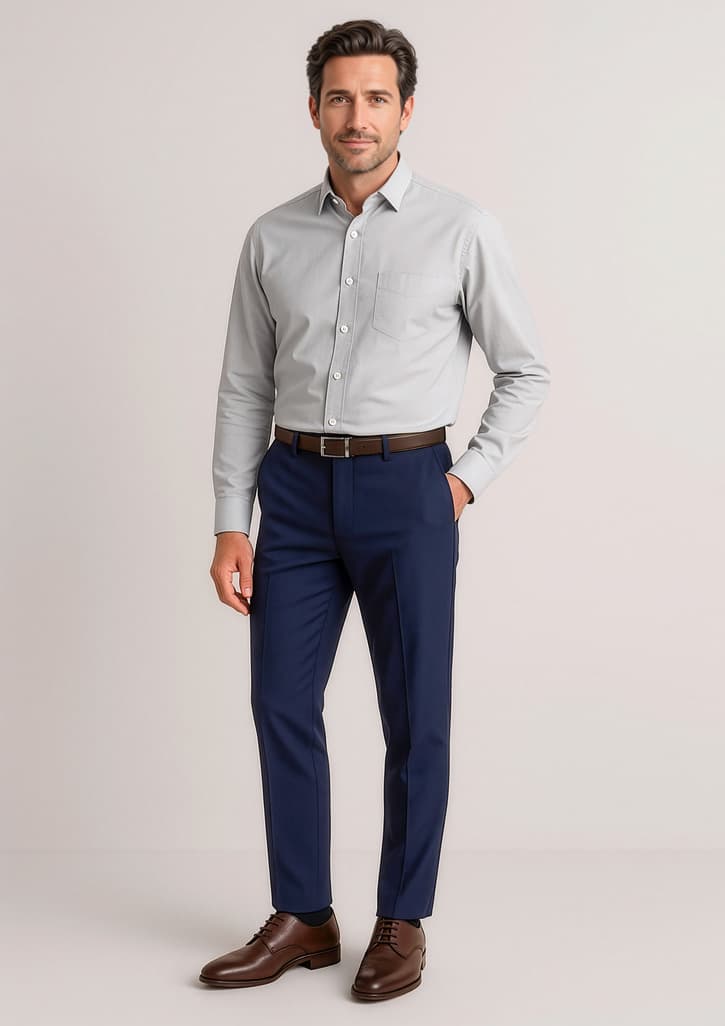 Siena Mens Slim Fit Flat Front Pant (Regular)