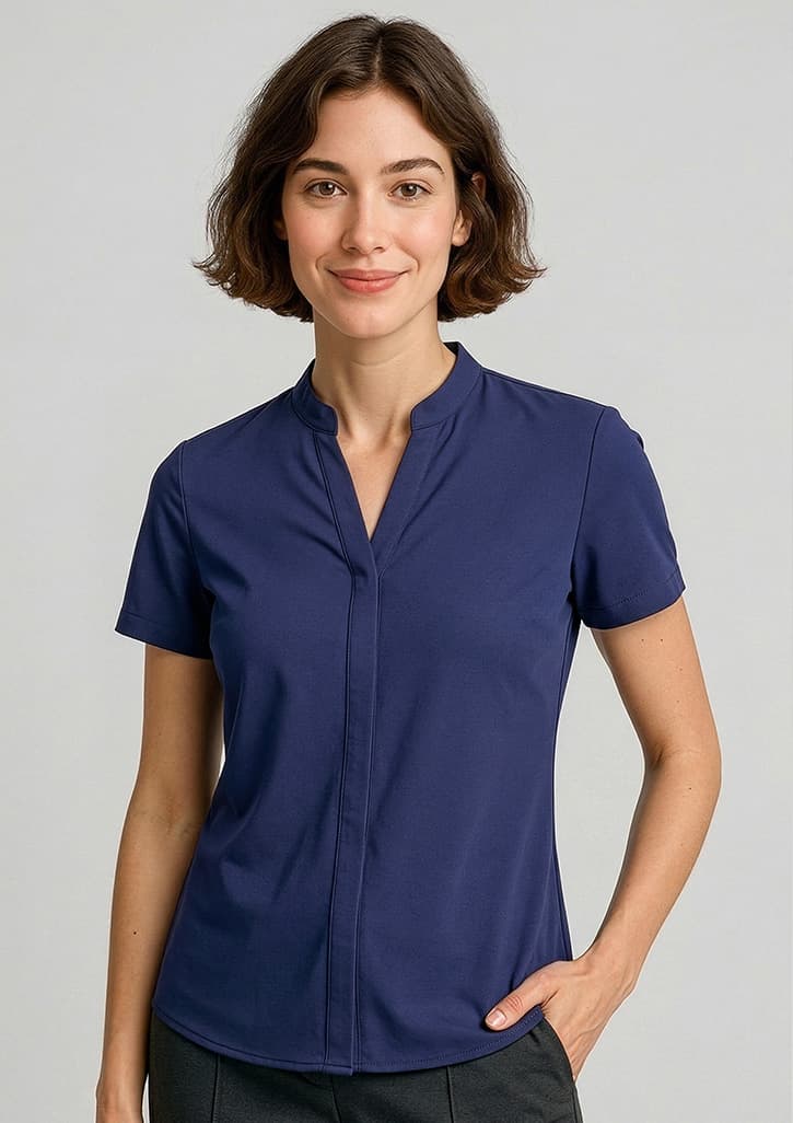 Juliette Womens Short Sleeve Blouse