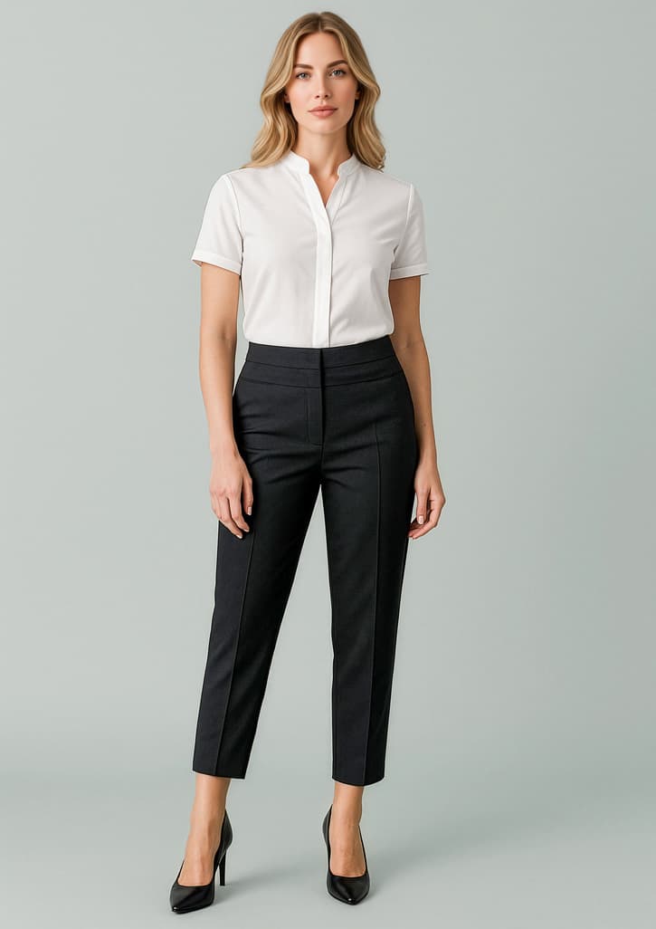 Renew Womens 7/8 Mid-Waist Slim Leg Pant