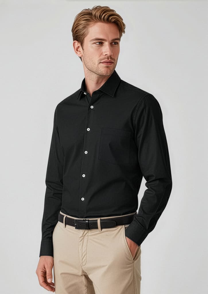 Charlie Mens Classic Fit Long Sleeve Shirt