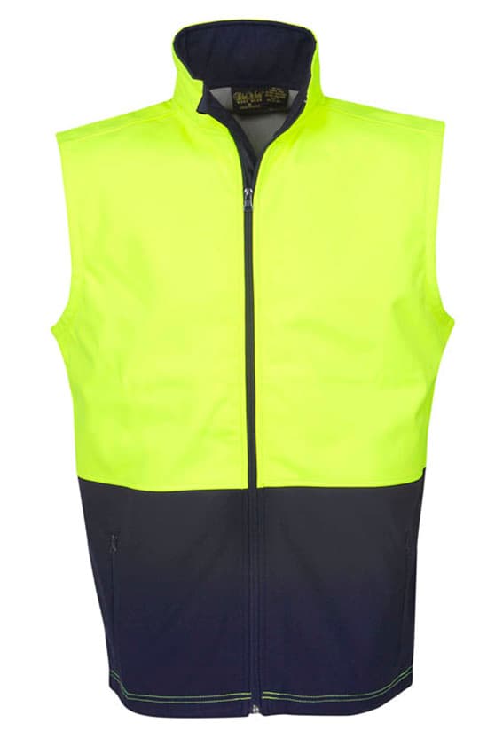 Hi Vis soft shell vest,day use
