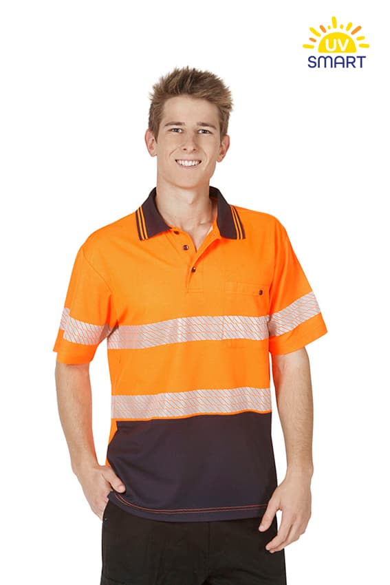 Segment Taped cotton back polo,S/S