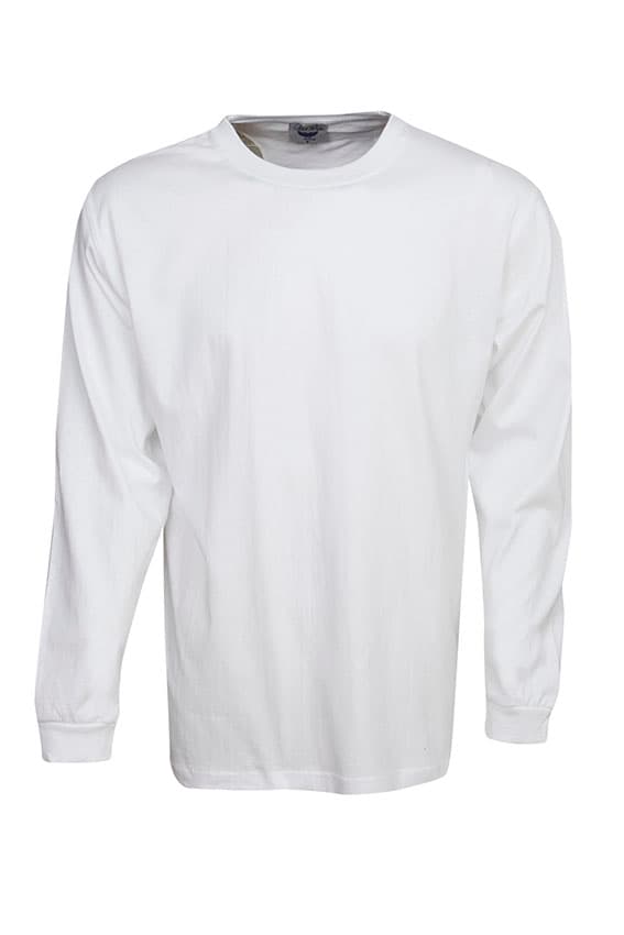 Long Sleeve Pre-shrunk Cotton T, Children (White)