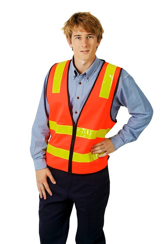 VIC Road Style Day Night Vest with tail