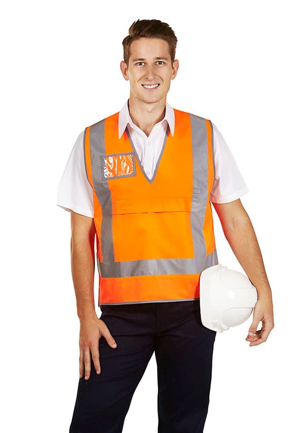 Hi Vis D/N Rail Pull Apart Vest