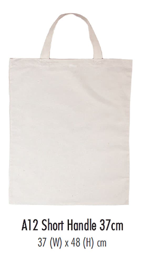 Calico Bags, Short Handle, 37(W)x48(H)cm