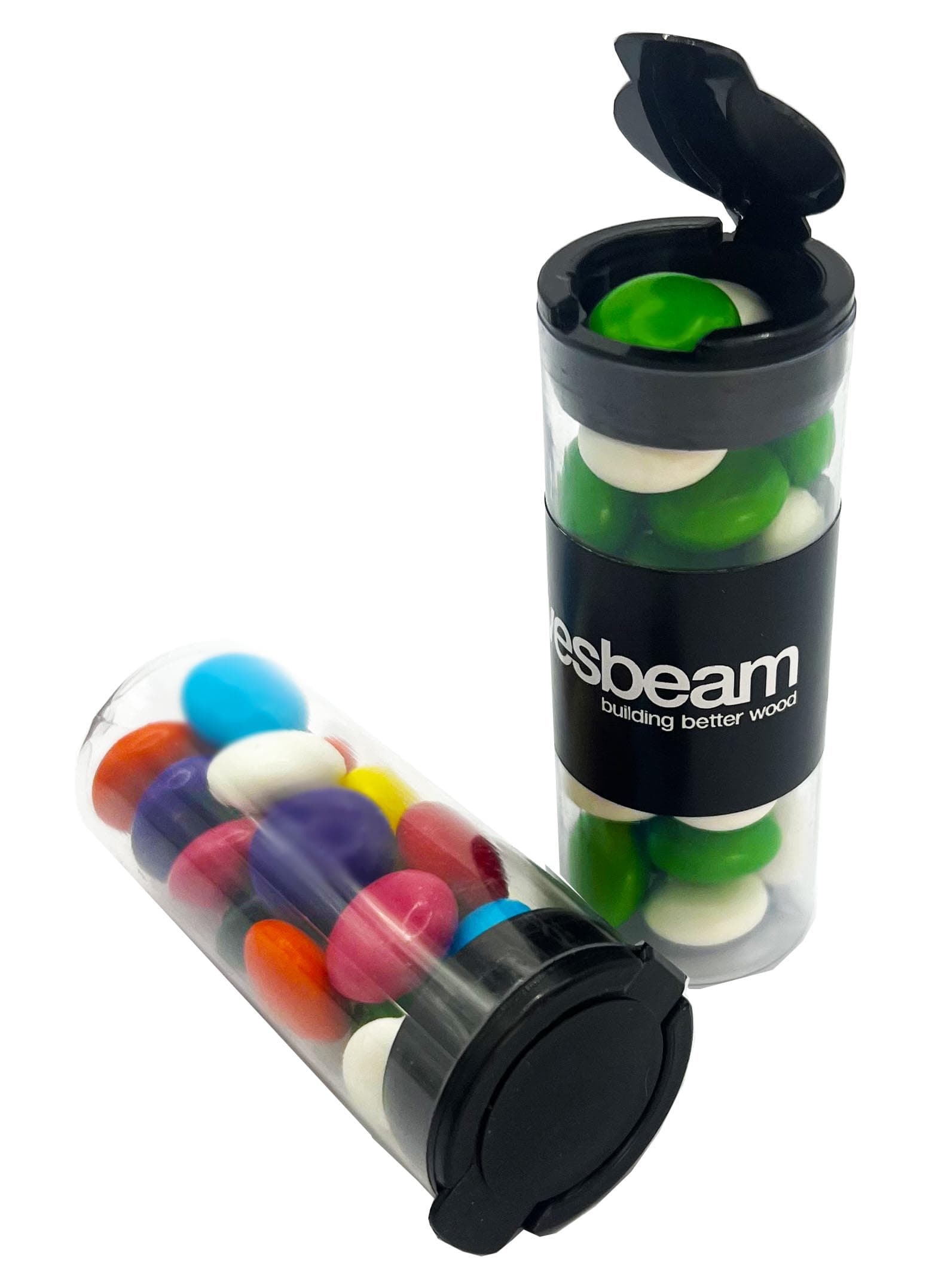 Flip Lid Tube with Choc Beans 35g