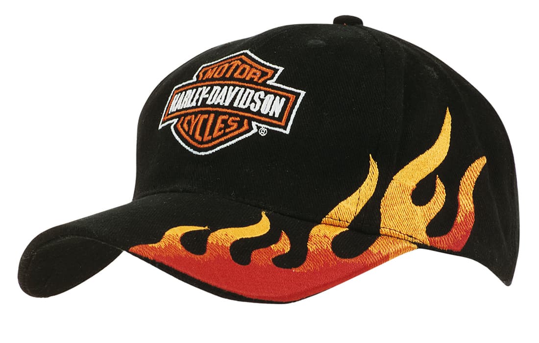 Brushed Heavy Cotton with Flame Embroidery