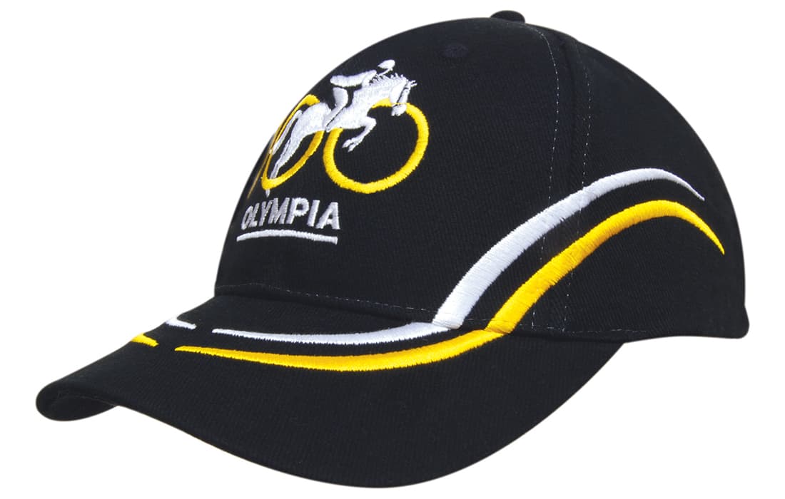 Brushed Heavy Cotton with Curved Embroidery on Crown and Peak