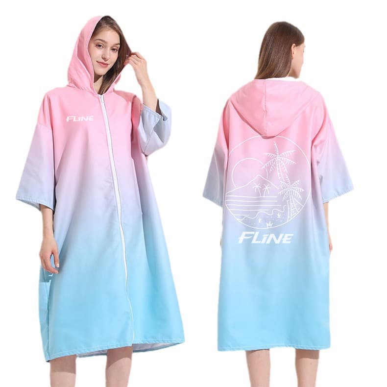 Quick-Drying Sublimation Hooded Change Towel with Zip