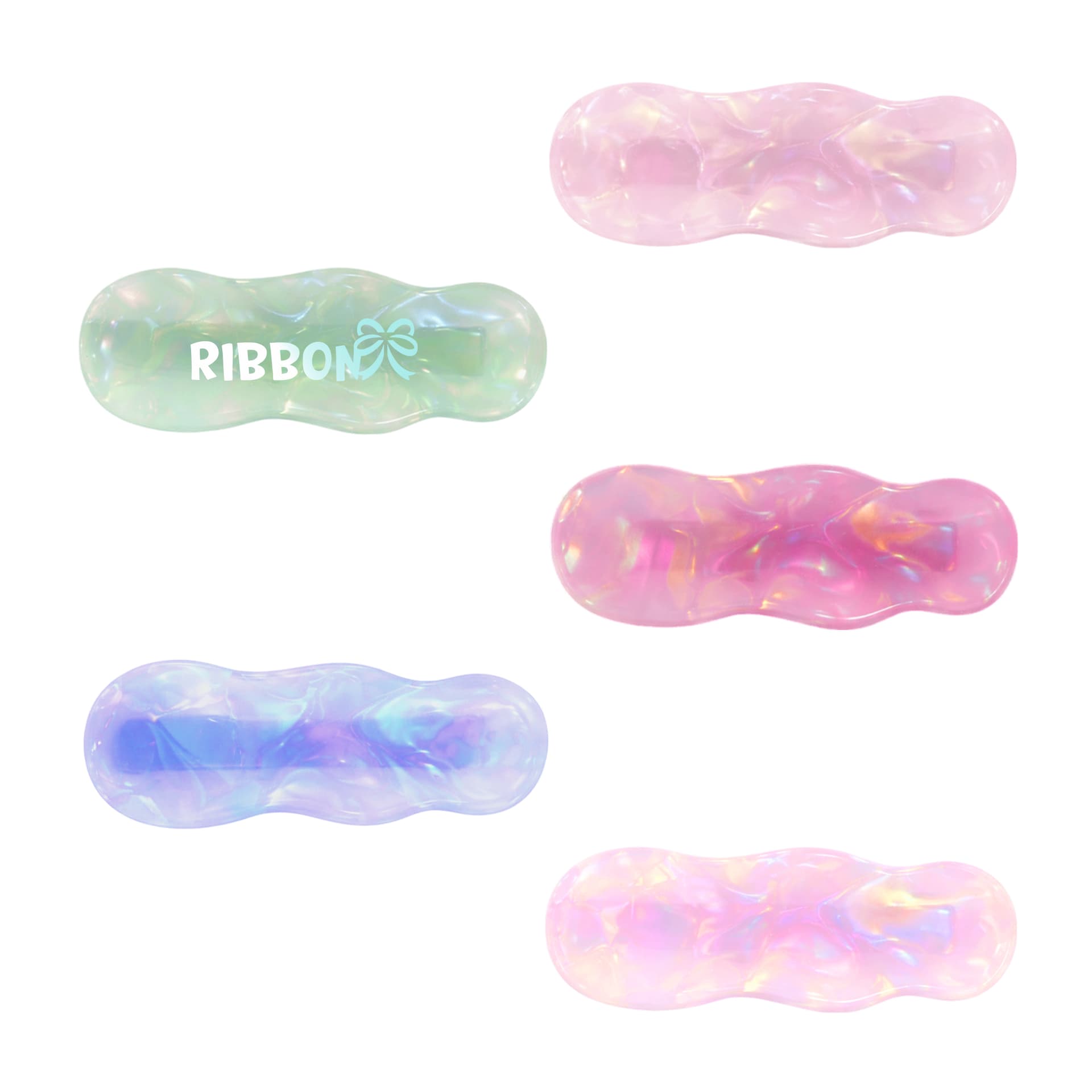 Ripple Iridescent Alligator Hair Clip
