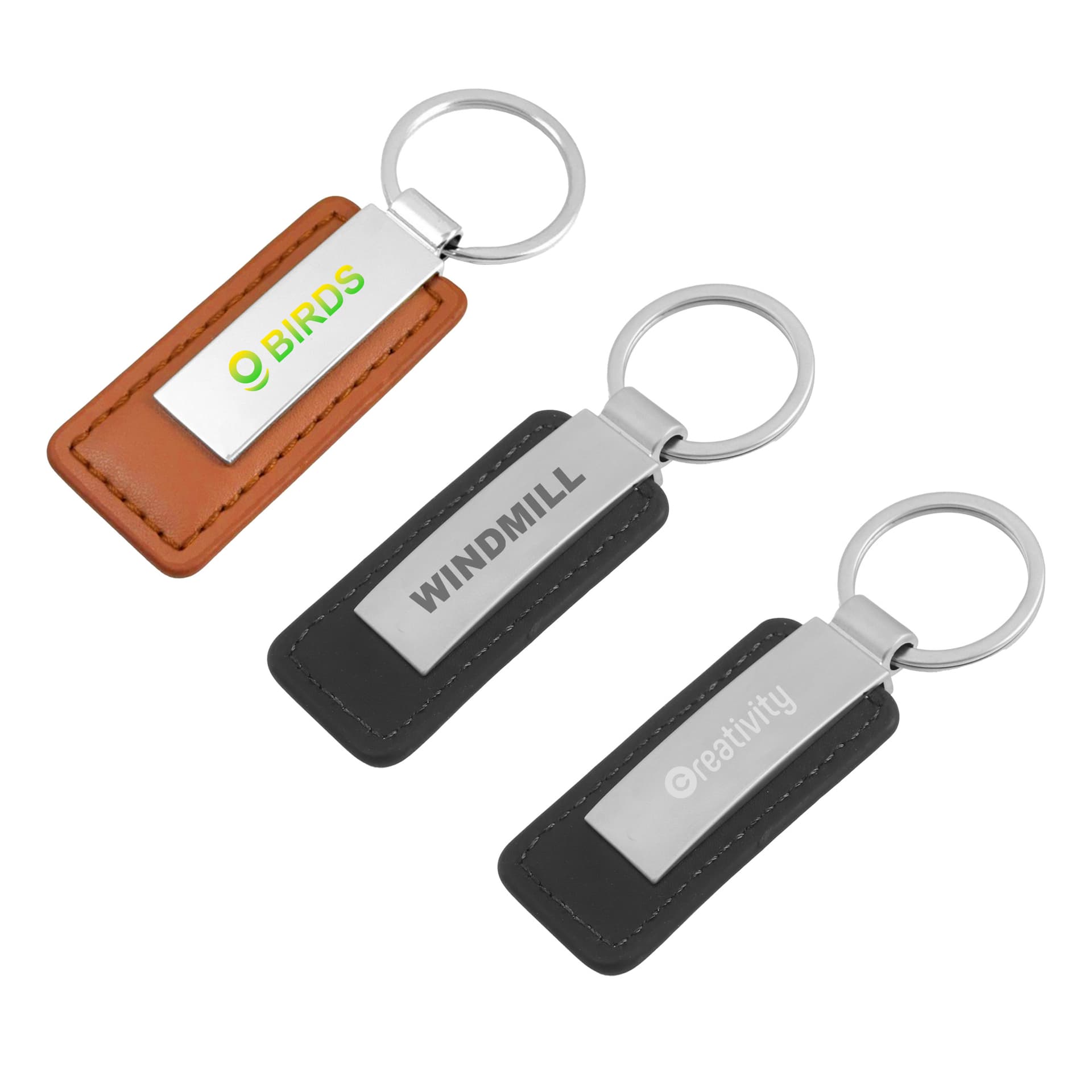 PU Leather Metal Keyring A