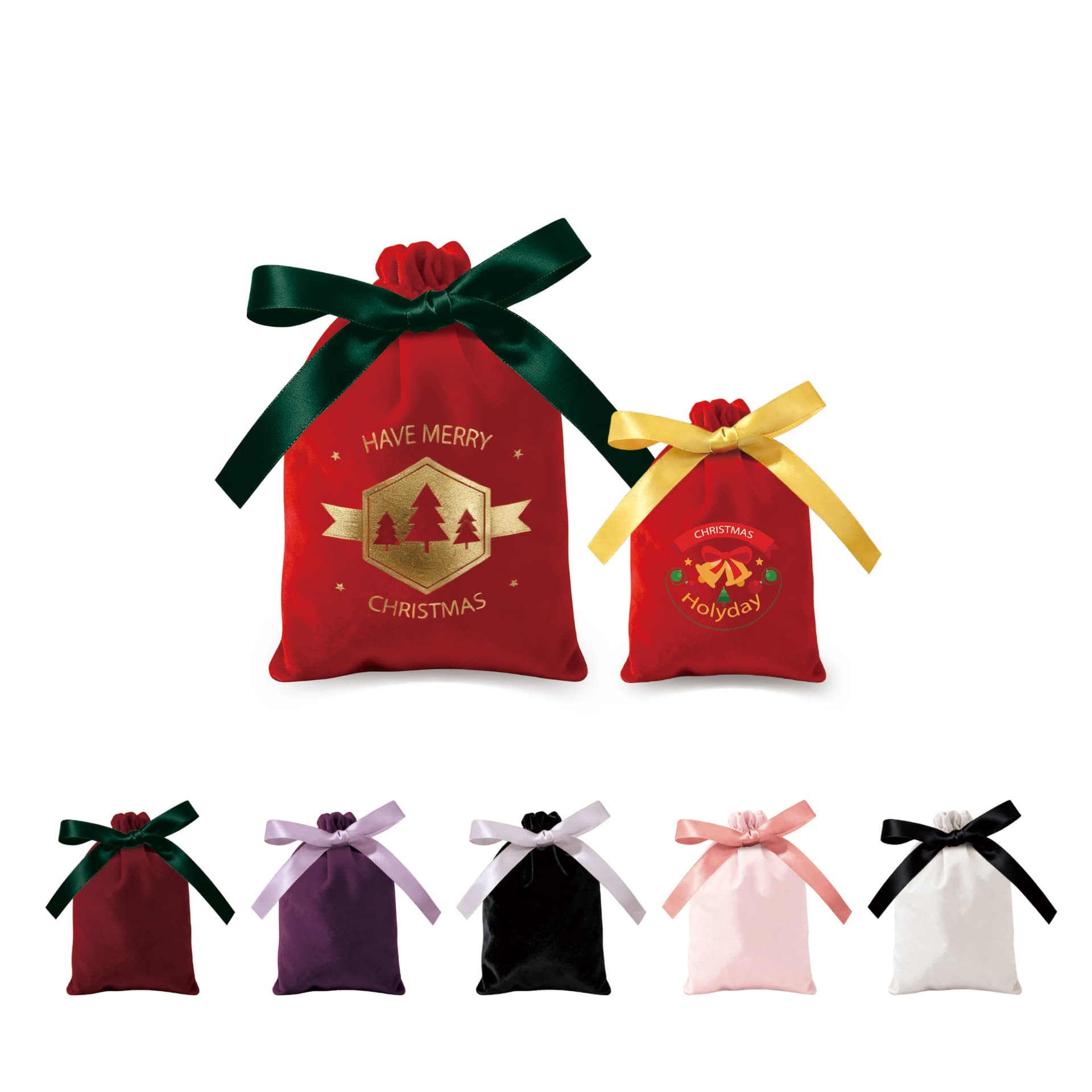 Ribbon Drawstring Gift Bags