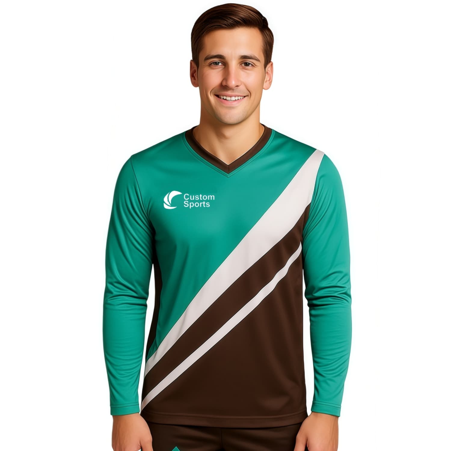 Unisex Adults 100% Poly Milk Silk Sublimated Long Sleeves Football Jersey