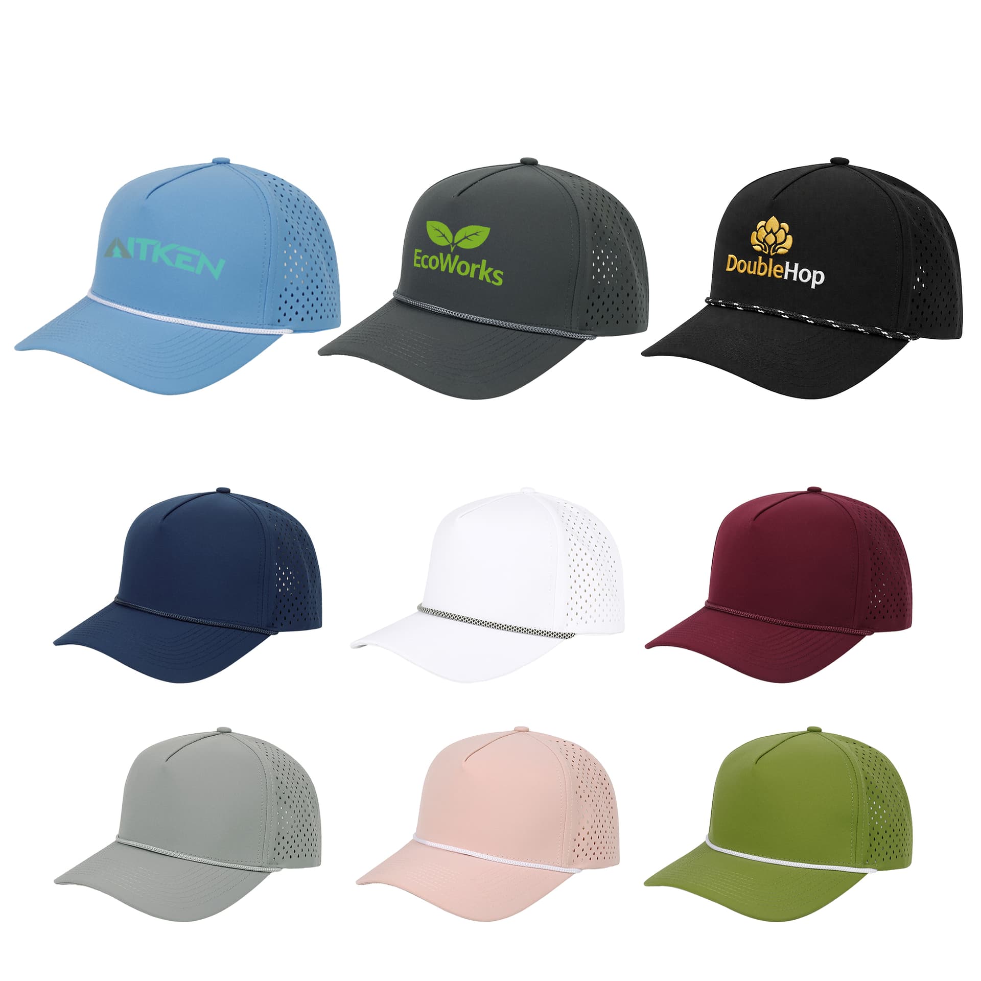 5 Panel Mesh Back Performance Rope Cap