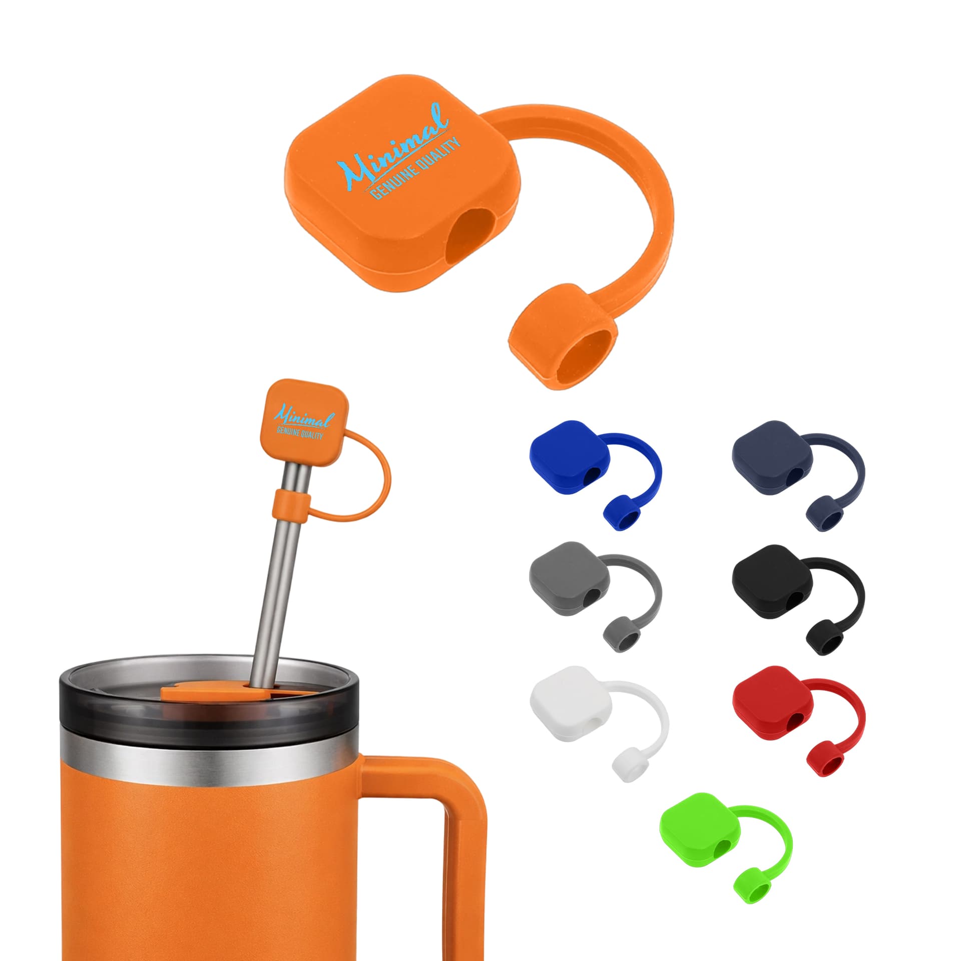 Square Silicone Straw Cover