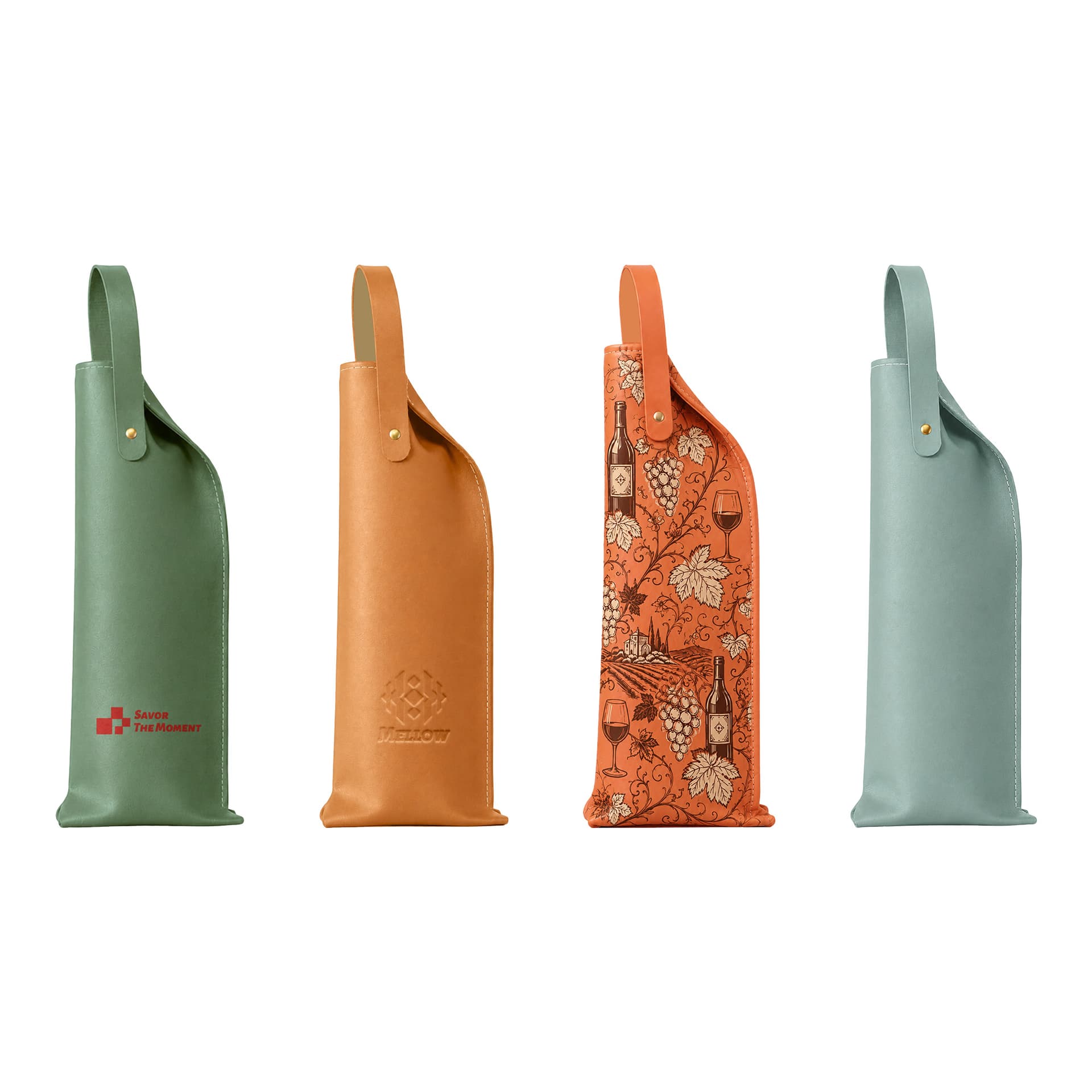 Elegant PU Leather Wine Bag