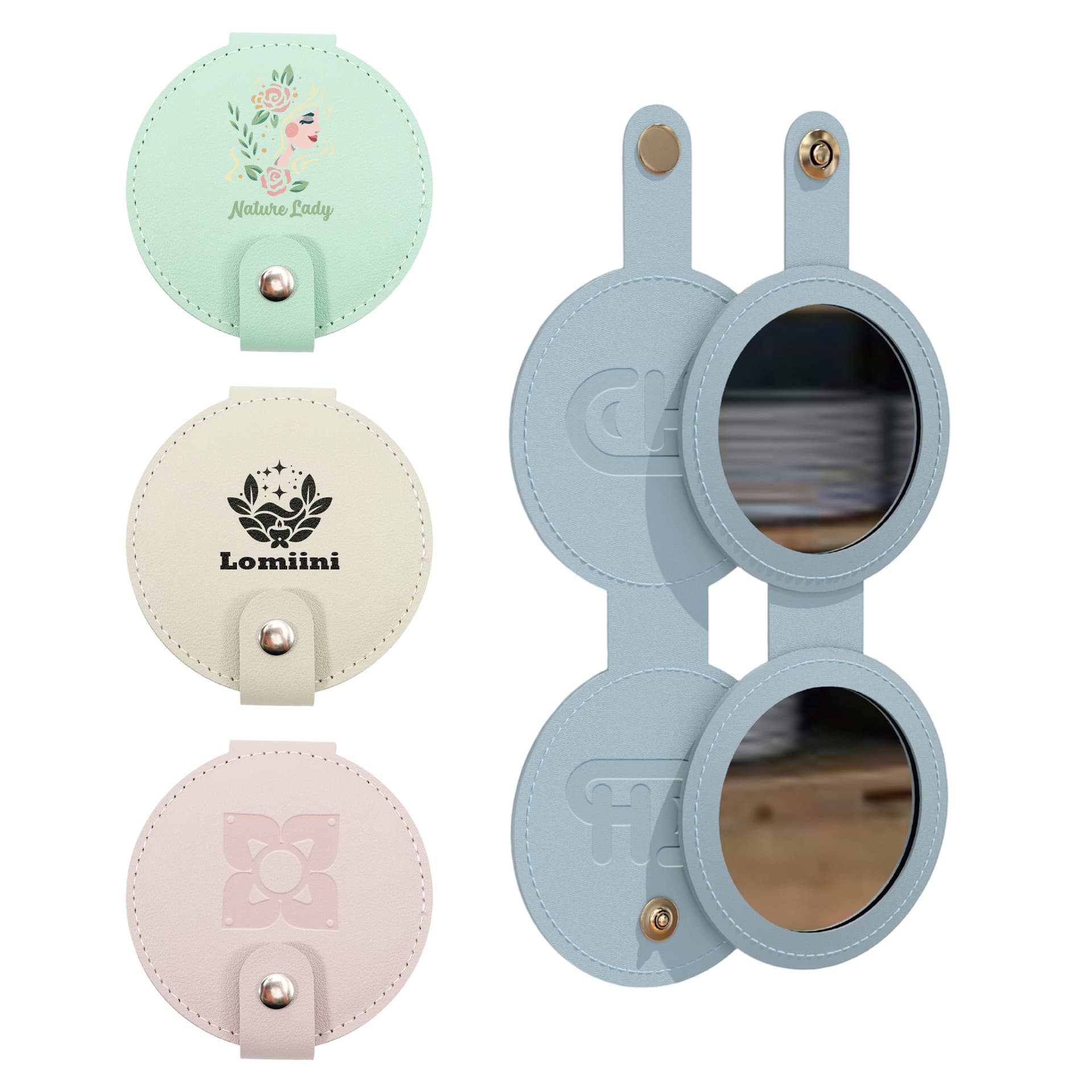 Round Folding Pocket Mirror