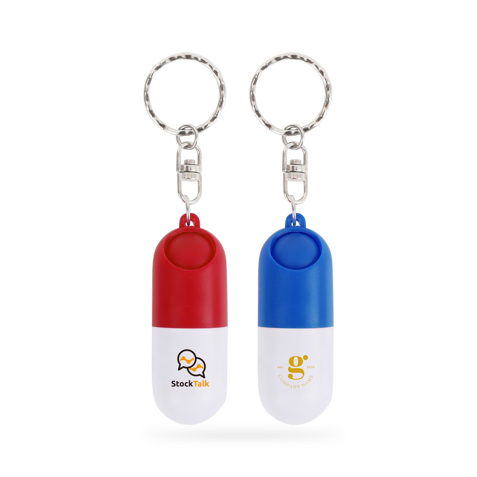 Pill Capsule Keychain