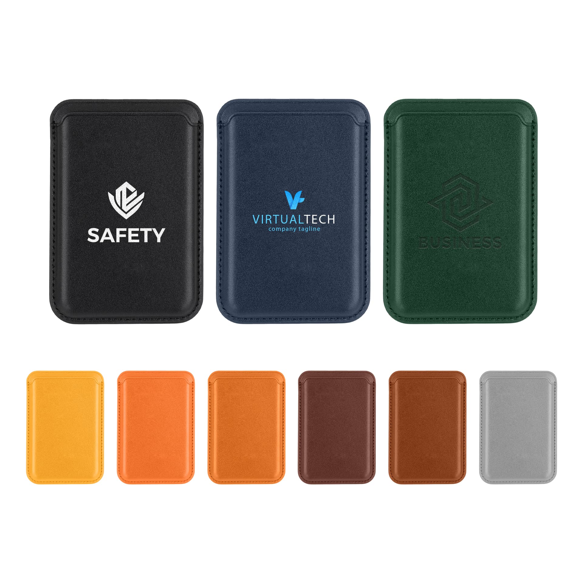 PU Magnetic Phone Card Holder
