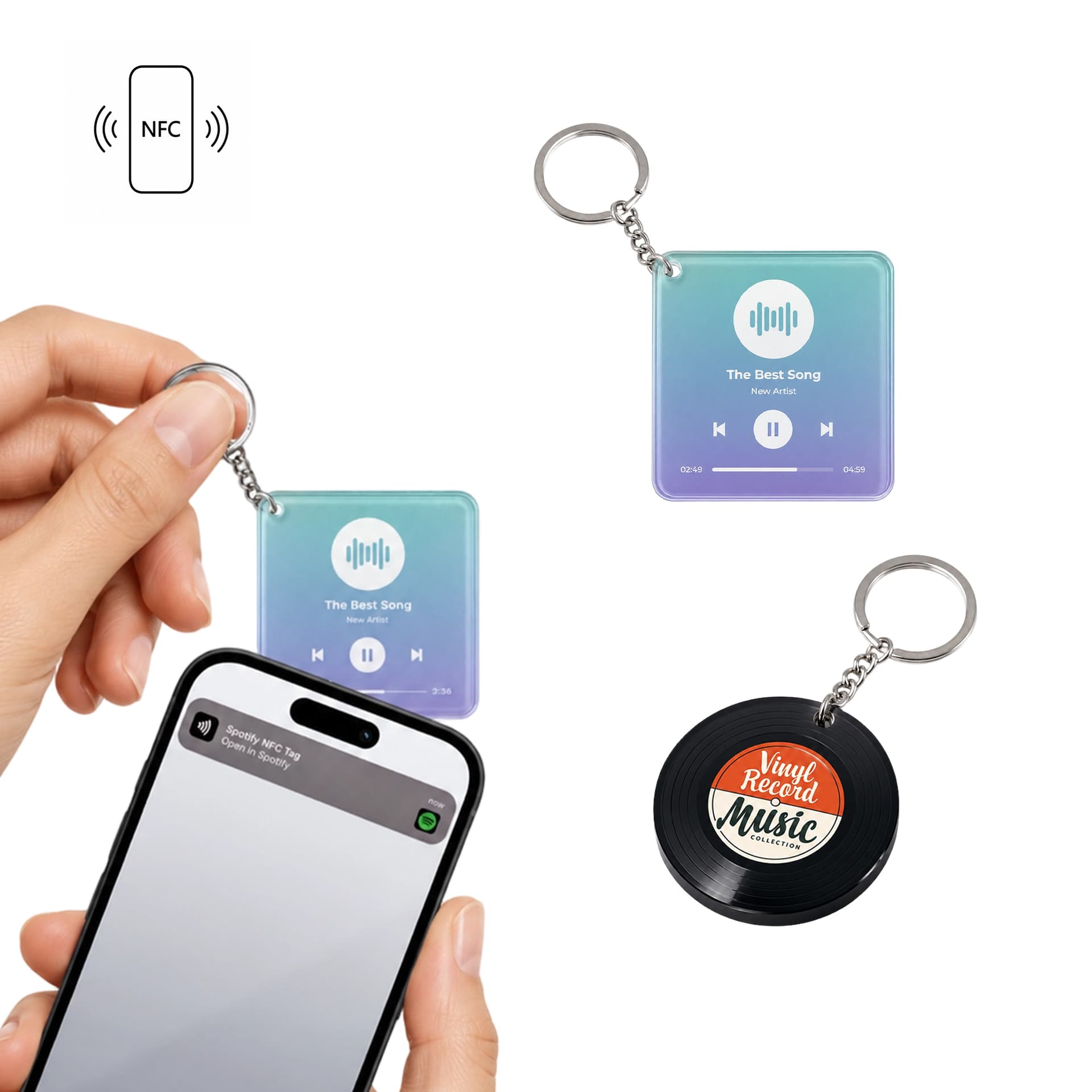 NFC Acrylic Keychain