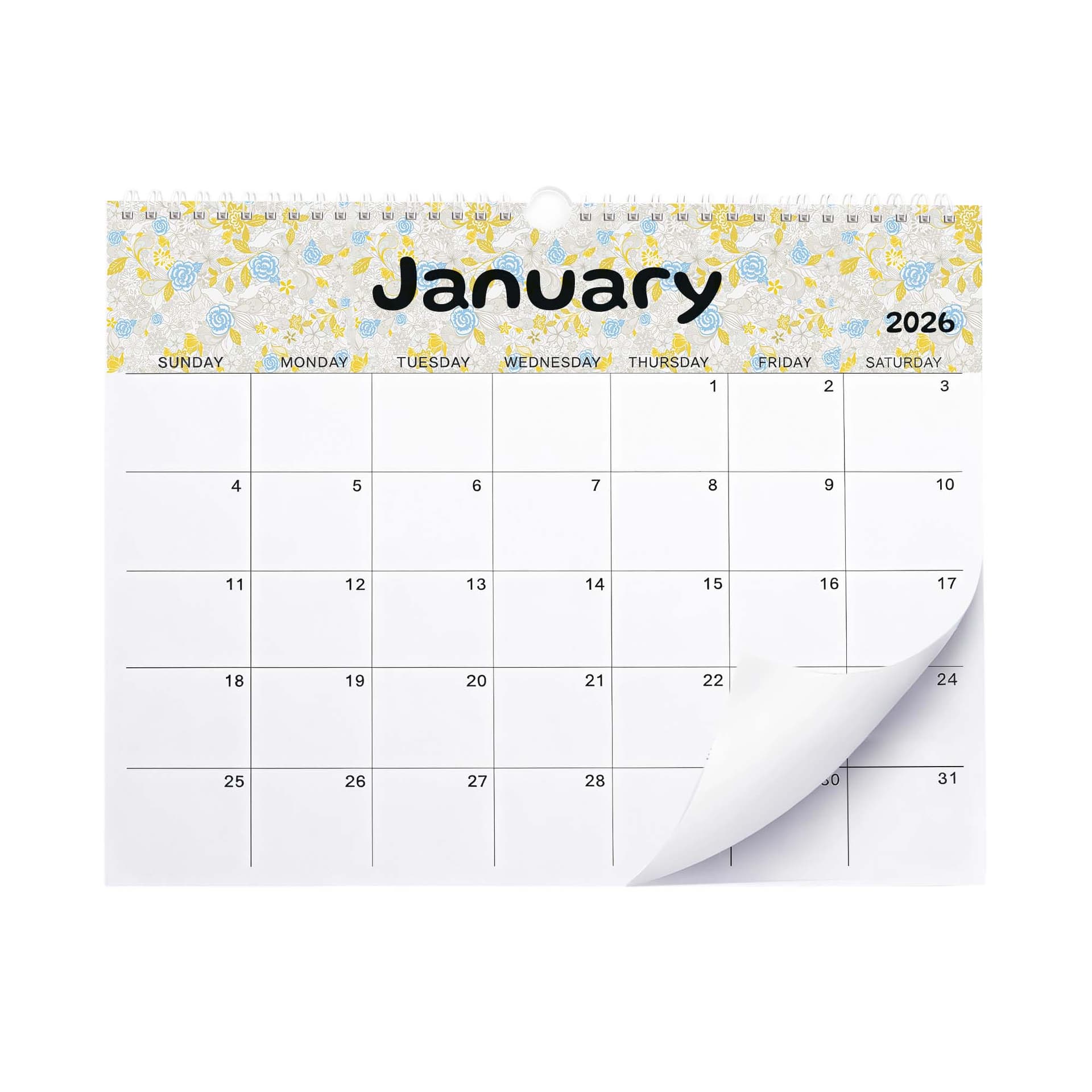 Horizontal Wall Calendar