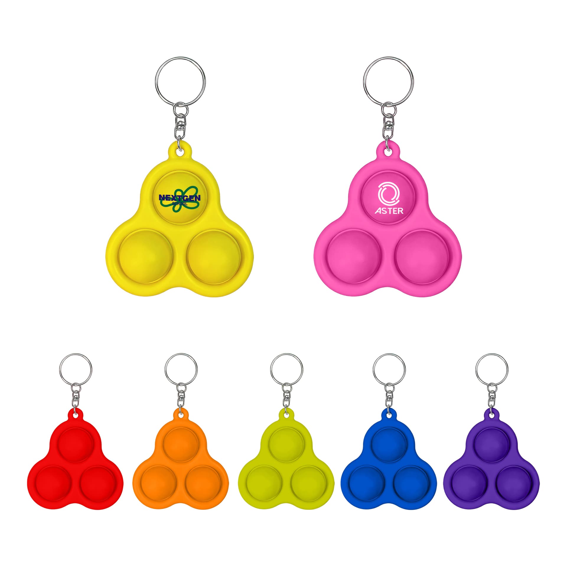 Pop 3 Bubbles Keychain