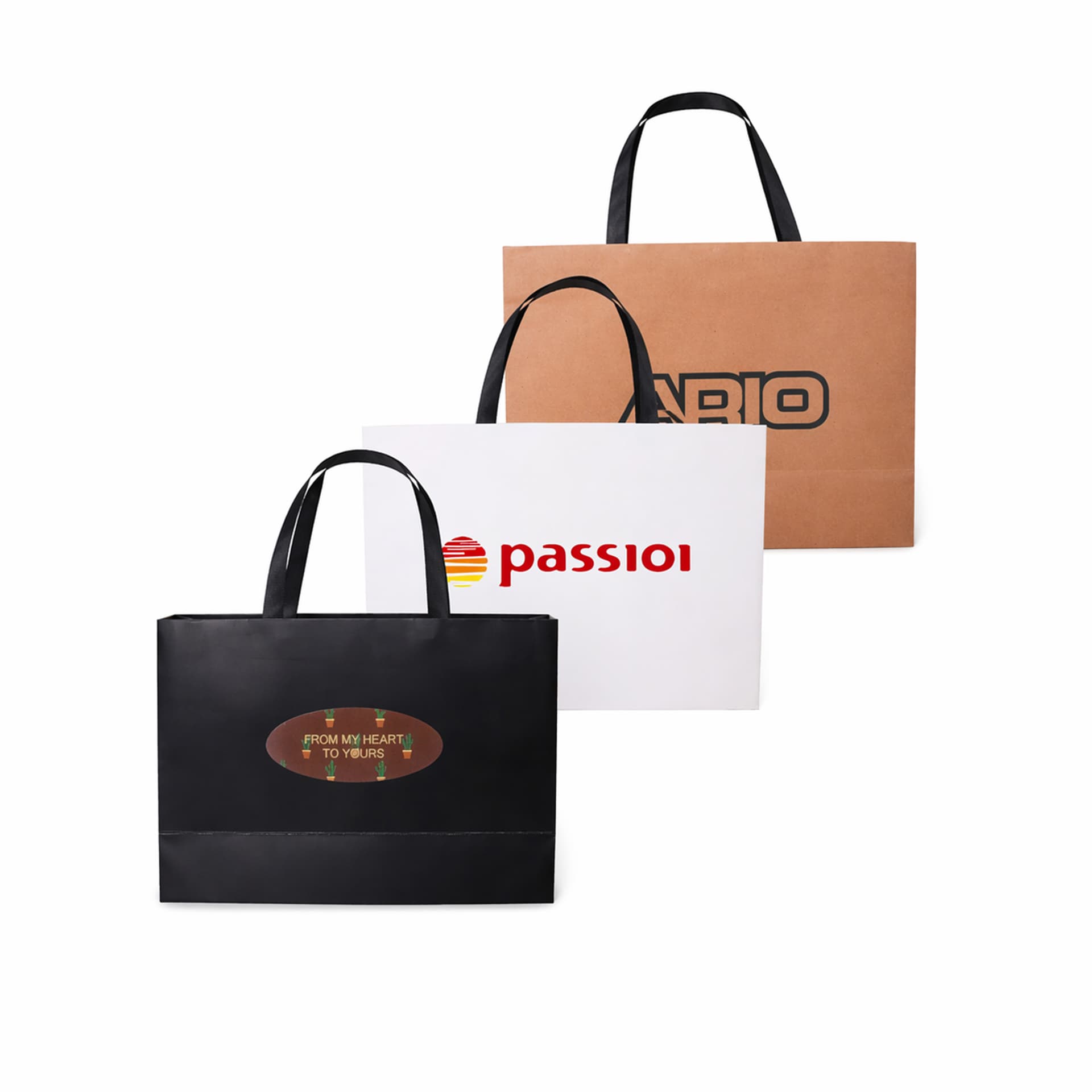 Large Paper Bag with Flat Handle(380 x 270 x 120mm)