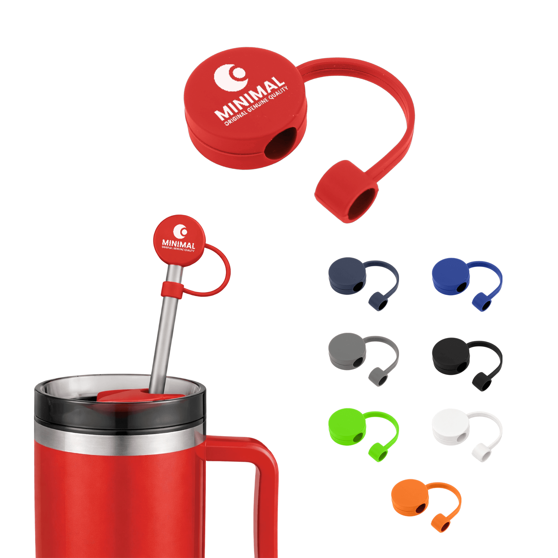 Round Silicone Straw Cover