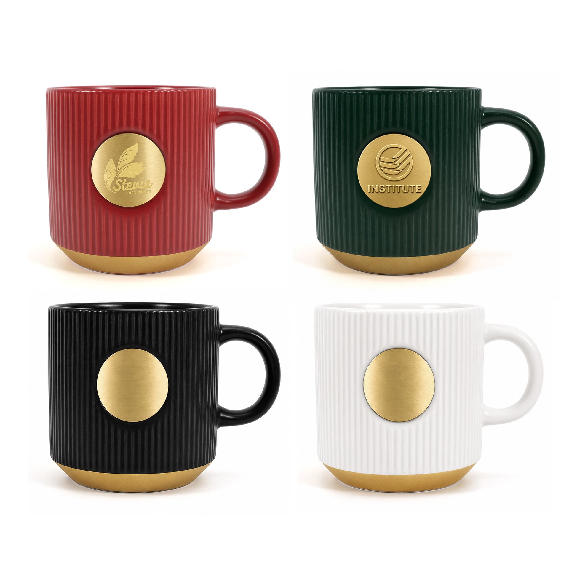 Ceramic Coffee Mug with Bronze Medal