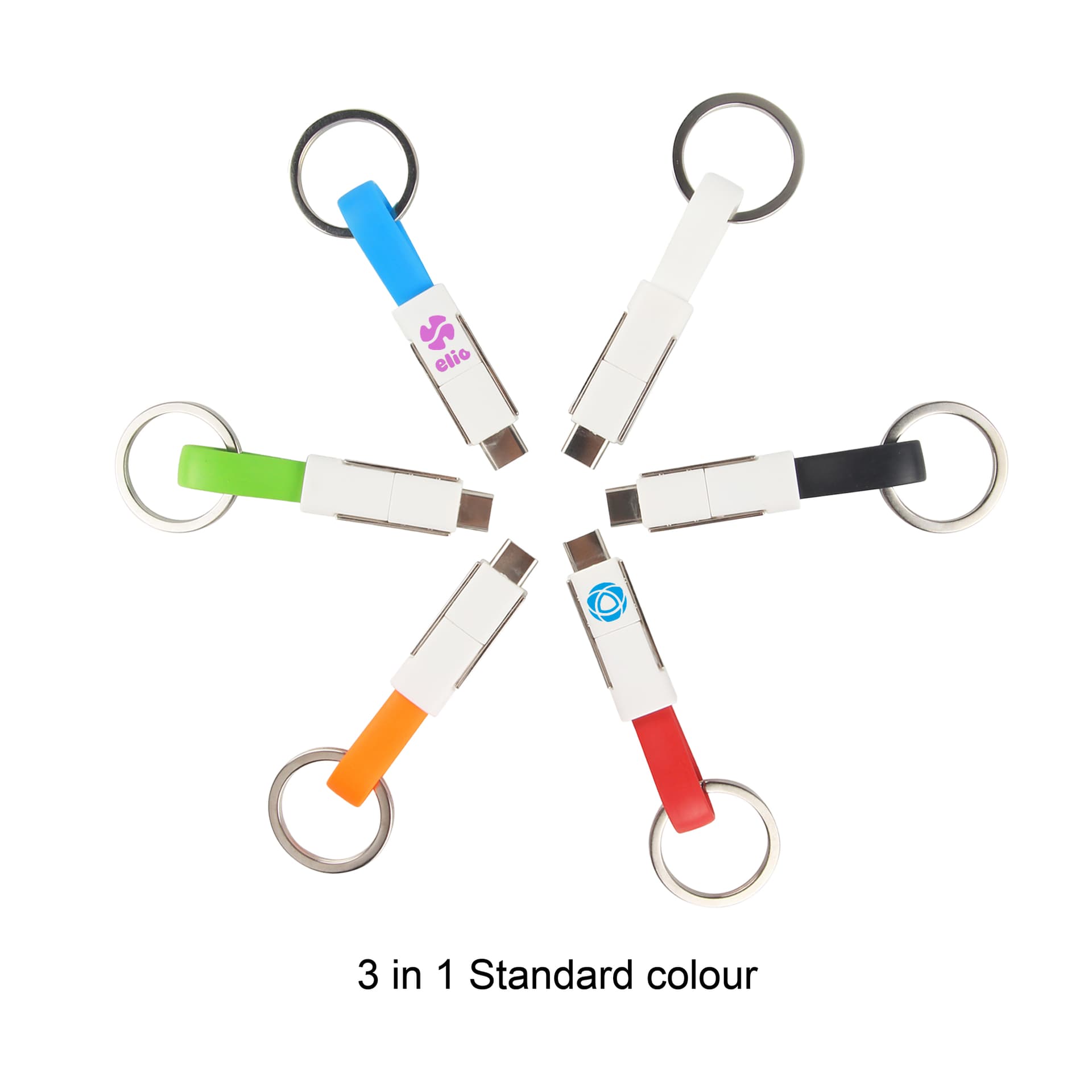Magnetic Charging Cable with Keyring