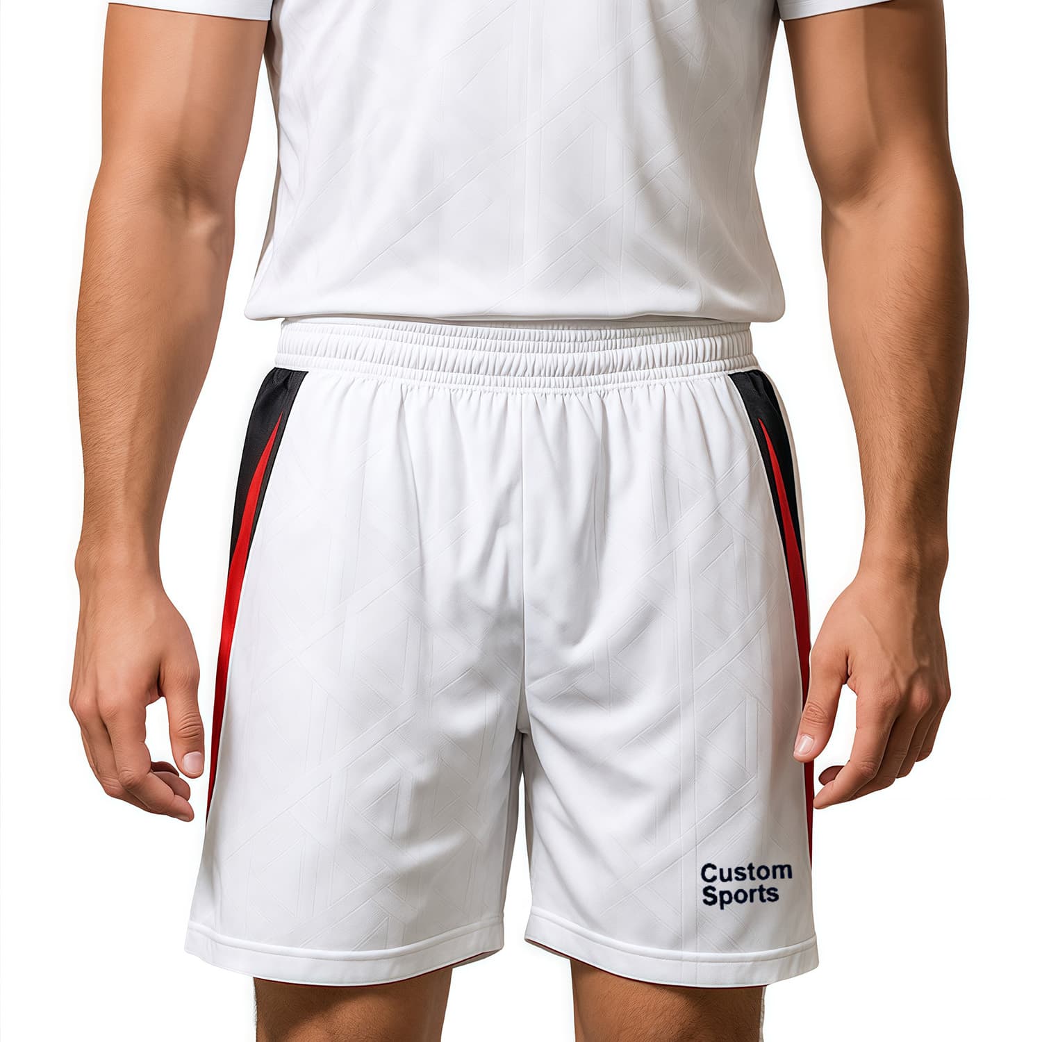 100% Polyester Sublimated Breathable Soccer Shorts With Lining