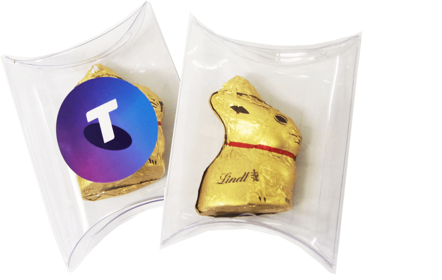 Pillow Pack with Gold 10g Lindt Bunny