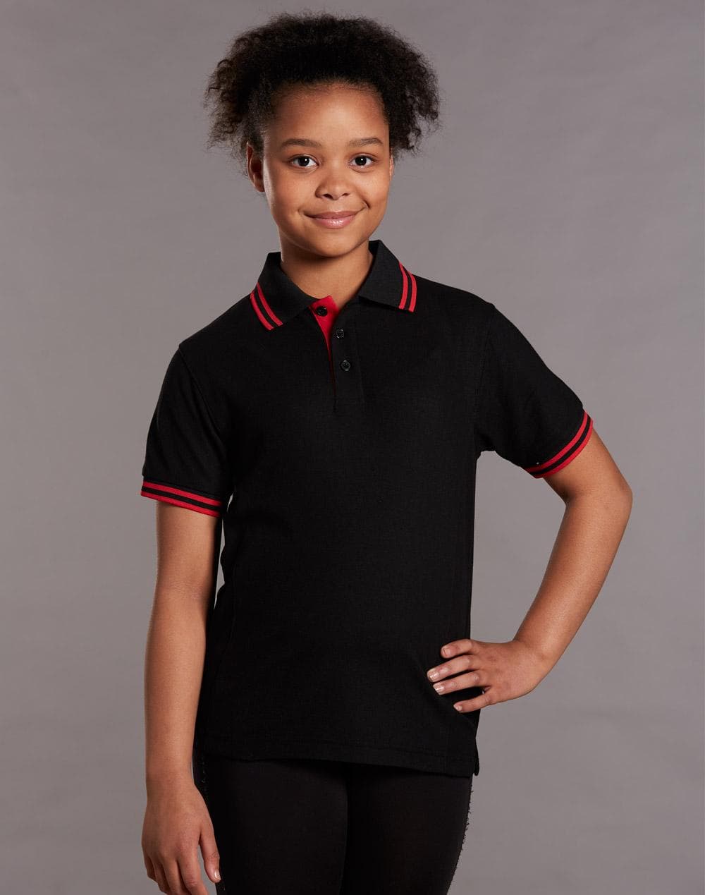 Kids' Truedry Contrast S/S Polo